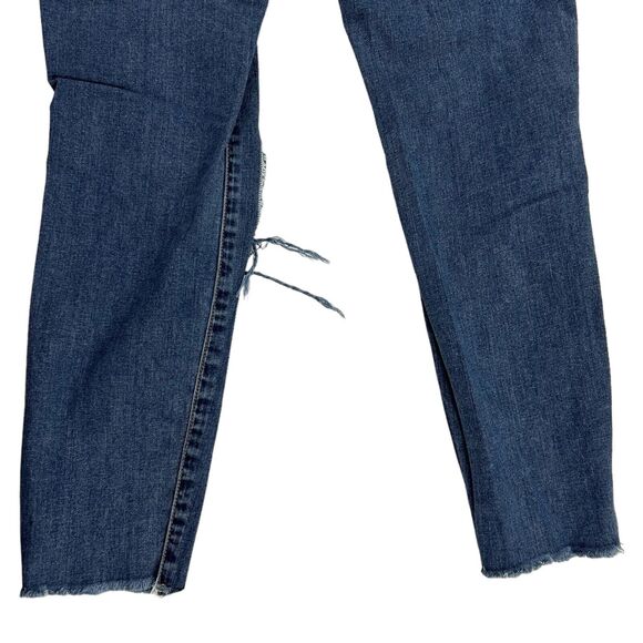 Vans Womens Skinny Cropped Denim Jeans Sz 5/27 Stretch Distressed Ripped Pant - Picture 6 of 12